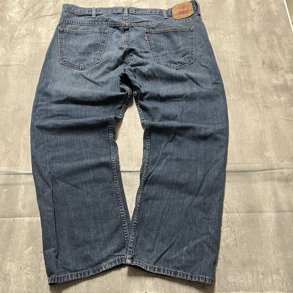 Levis 569 Loose Straight Jeans Mens 40x30 Blue Medium Wash High Rise VTG - Picture 7 of 10